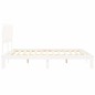 Giroletto con Testiera Bianco 6FT Super King in Legno Massello