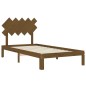 Giroletto con Testiera Miele 100x200 cm in Legno Massello Giroletto con Testiera Miele 100x200 cm in Legno Massello