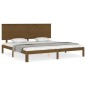 Giroletto con Testiera Miele 200x200 cm in Legno Massello