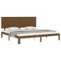 Giroletto con Testiera Miele 200x200 cm in Legno Massello
