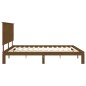 Giroletto con Testiera Miele 200x200 cm in Legno Massello
