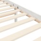 Giroletto con Testiera Bianco 5FT King Size in Legno Massello Giroletto con Testiera Bianco 5FT King Size in Legno Massello