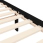 Giroletto con Testiera Nero 4FT Small Double in Legno Massello Giroletto con Testiera Nero 4FT Small Double in Legno Massello