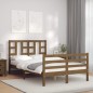 Giroletto con Testiera Miele 4FT Small Double in Legno Massello Giroletto con Testiera Miele 4FT Small Double in Legno Massello