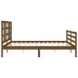 Giroletto con Testiera Miele 6FT Super King in Legno Massello Giroletto con Testiera Miele 6FT Super King in Legno Massello