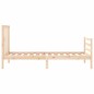 vidaXL Giroletto senza Materasso 100x200 cm in Legno Massello di Pino vidaXL Giroletto senza Materasso 100x200 cm in Legno Massello di Pino
