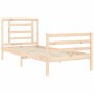 Giroletto con Testiera 100x200 cm in Legno Massello Giroletto con Testiera 100x200 cm in Legno Massello