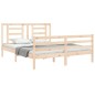 vidaXL Giroletto con Testiera 160x200 cm in Legno Massello vidaXL Giroletto con Testiera 160x200 cm in Legno Massello