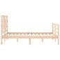 Giroletto con Testiera 140x200 cm in Legno Massello Giroletto con Testiera 140x200 cm in Legno Massello