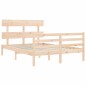 vidaXL Giroletto con Testiera 140x200 cm in Legno Massello