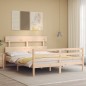 Giroletto con Testiera 160x200 cm in Legno Massello Giroletto con Testiera 160x200 cm in Legno Massello
