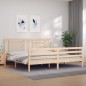 Giroletto con Testiera 6FT Super King in Legno Massello Giroletto con Testiera 6FT Super King in Legno Massello