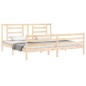 Giroletto con Testiera 6FT Super King in Legno Massello Giroletto con Testiera 6FT Super King in Legno Massello