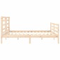 Giroletto con Testiera 6FT Super King in Legno Massello Giroletto con Testiera 6FT Super King in Legno Massello