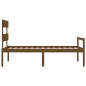 Giroletto con Testiera Miele 100x200 cm in Legno Massello Giroletto con Testiera Miele 100x200 cm in Legno Massello