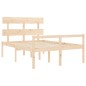 Giroletto con Testiera 4FT6 Double in Legno Massello Giroletto con Testiera 4FT6 Double in Legno Massello