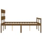 Giroletto con Testiera Miele 140x200 cm in Legno Massello Giroletto con Testiera Miele 140x200 cm in Legno Massello