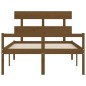 Giroletto con Testiera Miele 140x190 cm in Legno Massello Giroletto con Testiera Miele 140x190 cm in Legno Massello