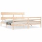 vidaXL Giroletto con Testiera 200x200 cm in Legno Massello vidaXL Giroletto con Testiera 200x200 cm in Legno Massello