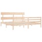 vidaXL Giroletto con Testiera 200x200 cm in Legno Massello vidaXL Giroletto con Testiera 200x200 cm in Legno Massello