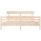 vidaXL Giroletto con Testiera 200x200 cm in Legno Massello vidaXL Giroletto con Testiera 200x200 cm in Legno Massello