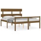 Giroletto con Testiera Miele 5FT King in Legno Massello Giroletto con Testiera Miele 5FT King in Legno Massello