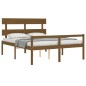 Giroletto con Testiera Miele 5FT King in Legno Massello Giroletto con Testiera Miele 5FT King in Legno Massello