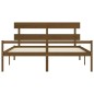 Giroletto con Testiera Miele 6FT Super King in Legno Massello Giroletto con Testiera Miele 6FT Super King in Legno Massello