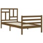 Giroletto con Testiera Miele 100x200 cm in Legno Massello Giroletto con Testiera Miele 100x200 cm in Legno Massello