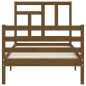 Giroletto con Testiera Miele 100x200 cm in Legno Massello Giroletto con Testiera Miele 100x200 cm in Legno Massello