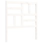 vidaXL Giroletto con Testiera Bianco 90x200 cm in Legno Massello vidaXL Giroletto con Testiera Bianco 90x200 cm in Legno Massello