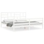Giroletto con Testiera Bianco 6FT Super King in Legno Massello Giroletto con Testiera Bianco 6FT Super King in Legno Massello