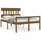 Giroletto con Testiera Miele 4FT Small Double in Legno Massello Giroletto con Testiera Miele 4FT Small Double in Legno Massello