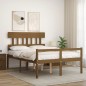Giroletto con Testiera Miele 4FT Small Double in Legno Massello Giroletto con Testiera Miele 4FT Small Double in Legno Massello