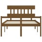 Giroletto con Testiera Miele 4FT Small Double in Legno Massello Giroletto con Testiera Miele 4FT Small Double in Legno Massello