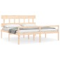 Giroletto con Testiera 6FT Super King in Legno Massello