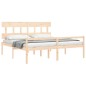 Giroletto con Testiera 6FT Super King in Legno Massello