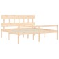 Giroletto con Testiera 6FT Super King in Legno Massello
