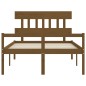 Giroletto con Testiera Miele 140x200 cm in Legno Massello Giroletto con Testiera Miele 140x200 cm in Legno Massello