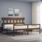 Giroletto con Testiera Miele 6FT Super King in Legno Massello Giroletto con Testiera Miele 6FT Super King in Legno Massello