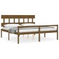 Giroletto con Testiera Miele 6FT Super King in Legno Massello Giroletto con Testiera Miele 6FT Super King in Legno Massello