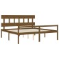 Giroletto con Testiera Miele 6FT Super King in Legno Massello Giroletto con Testiera Miele 6FT Super King in Legno Massello