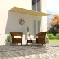 Tenda da Sole Retrattile 300x150 cm Giallo e Bianco Tenda da Sole Retrattile 300x150 cm Giallo e Bianco