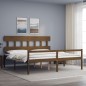 vidaXL Letto Anziani senza Materasso Ambrato 200x200cm Legno Massello vidaXL Letto Anziani senza Materasso Ambrato 200x200cm Legno Massello