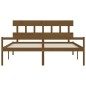 vidaXL Letto Anziani senza Materasso Ambrato 200x200cm Legno Massello vidaXL Letto Anziani senza Materasso Ambrato 200x200cm Legno Massello