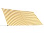 Tenda da Sole Retrattile 300x150 cm Giallo e Bianco Tenda da Sole Retrattile 300x150 cm Giallo e Bianco