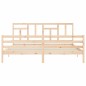 vidaXL Giroletto con Testiera Super King Size in Legno Massello vidaXL Giroletto con Testiera Super King Size in Legno Massello