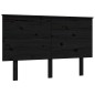 Giroletto con Testiera Nero 4FT Small Double in Legno Massello