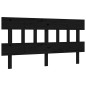 Giroletto con Testiera Nero 5FT King in Legno Massello Giroletto con Testiera Nero 5FT King in Legno Massello