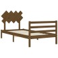 Giroletto con Testiera Miele 100x200 cm in Legno Massello Giroletto con Testiera Miele 100x200 cm in Legno Massello